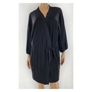 SONIA RYKIEL Paris Belted 3/4 Balloon Sleeve Cardigan Jacket Pockets